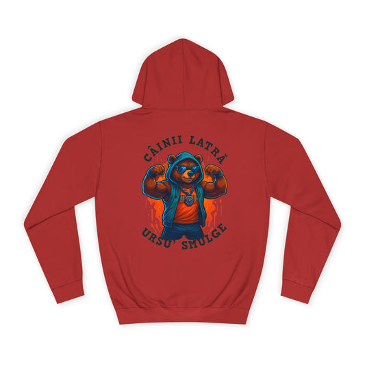 Hanorac confortabil "The bear" - Text negru